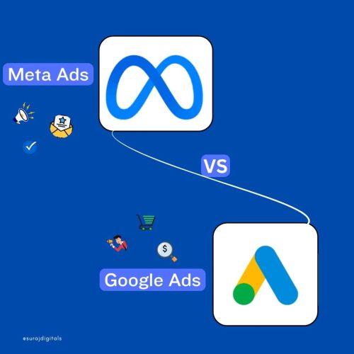 DIFFERENCE BETWEEN GOOGLE ADS OR META ADS